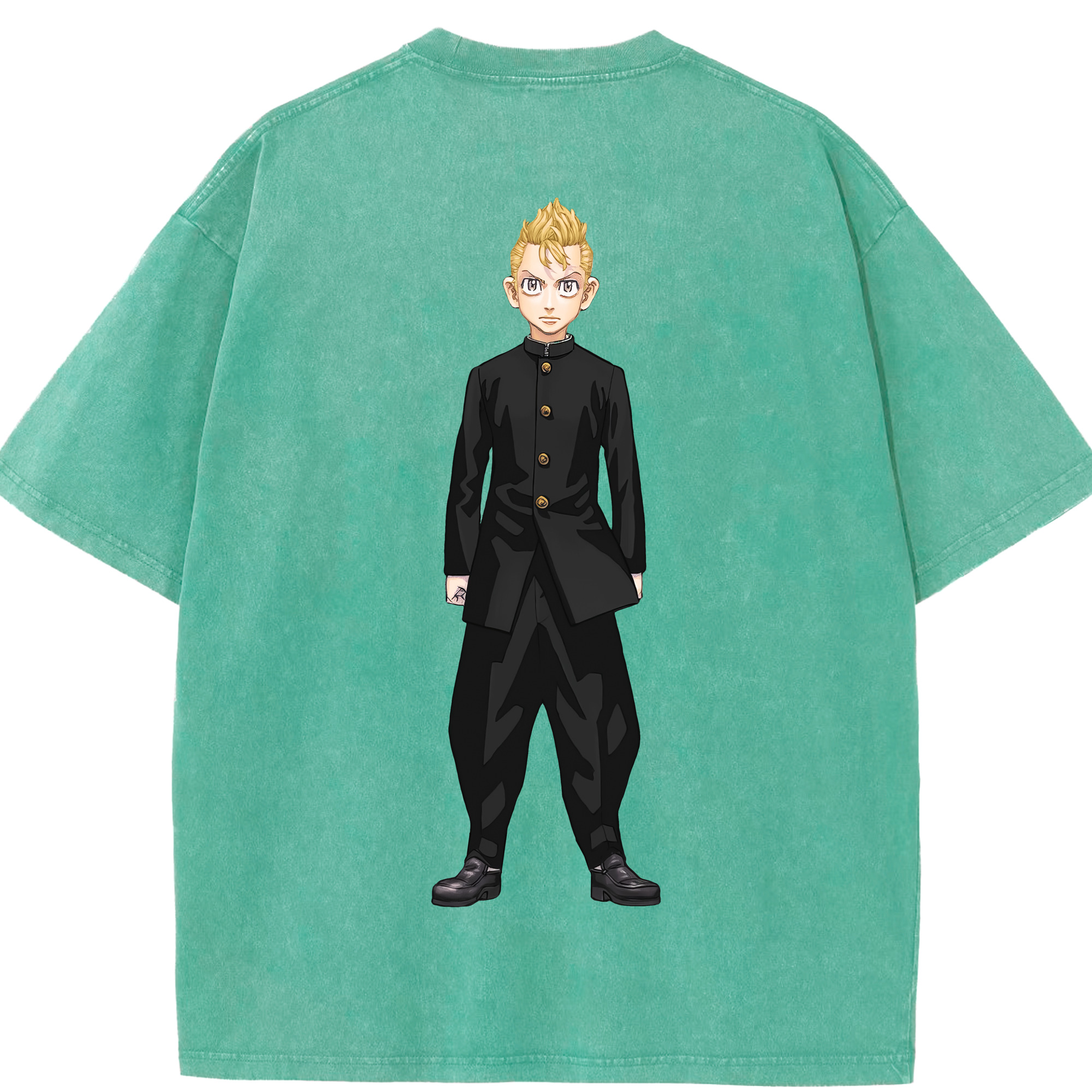 （画像用） 東京リベンジャーズ Tokyo Revengers 綿100% ヴィンテージ風 半袖Tシャツ（背面プリント）